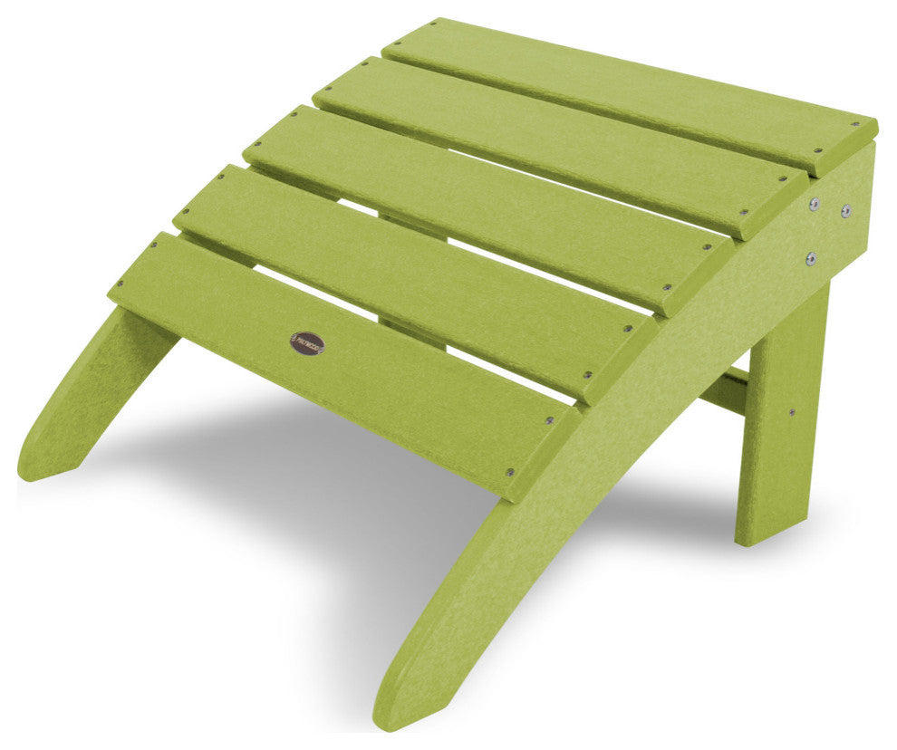 Polywood South Beach Adirondack Ottoman, Lime