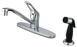 Kingston Brass Single-Handle Centerset Kitchen Faucet, Polished Chrome