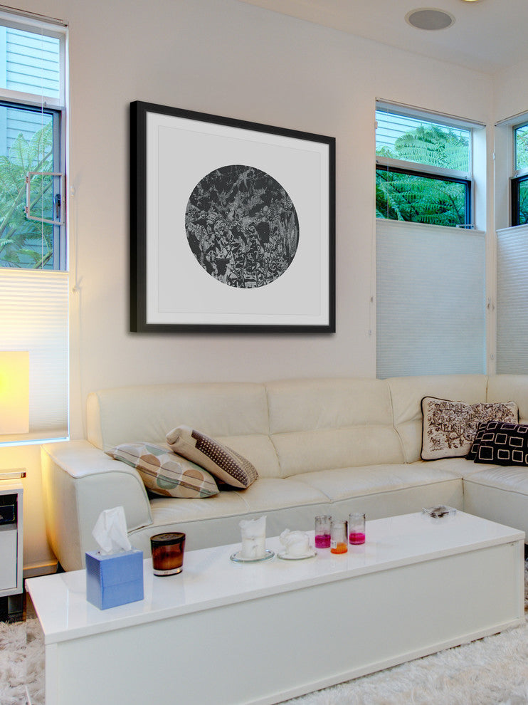 Marmont Hill, "Abstraction" by Bryon White Framed Painting Print, 18x18