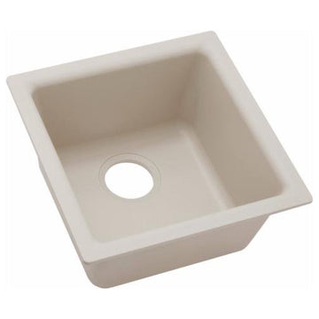 Elkay 15 3/4" Single Bowl Drop In/Undermount Bar/Prep Kitchen Sink, ELG1616BQ0