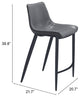 Magnus Counter Chair Dark Gray & Black