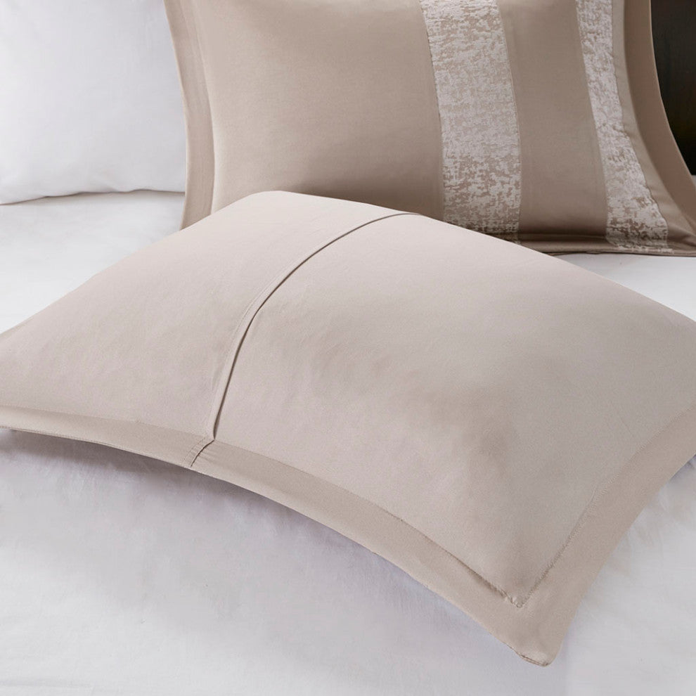 Madison Park Ava Textured Chennile 7-Piece Comforter Set, Neutral Taupe, King