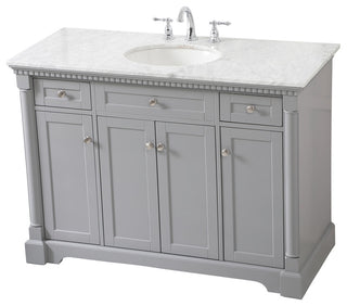 Home Living 48" Single Bathroom Vanity, Gray
