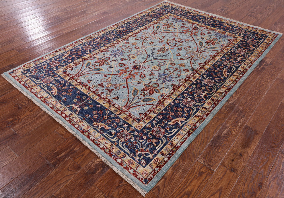 Handmade Persian Tabriz Wool Rug 5' 8" X 8' 1" Q7721