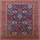 Ahgly Company Indoor Square Mid-Century Modern Area Rugs, 4' Square
