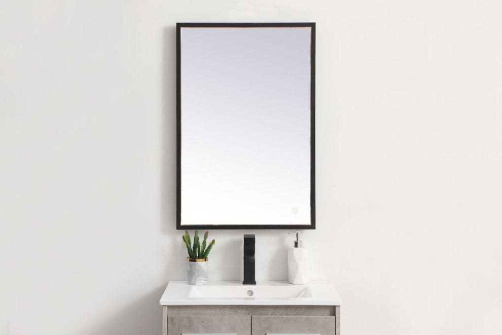 Modern Black Led Mirror