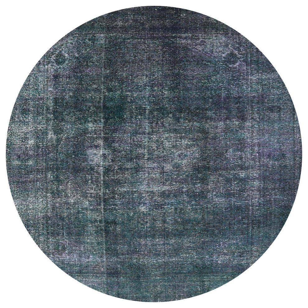 Ahgly Company Indoor Round Mid-Century Modern Area Rugs, 3' Round