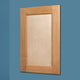 Shaker Style Recessed Medicine Cabinet, Unfinished, 14"x24"
