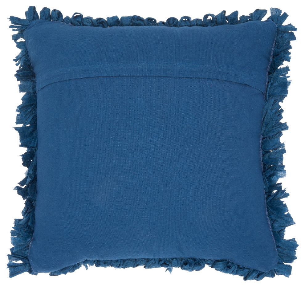 Mina Victory DL658 Throw Pillow, Navy, 20" x 20"