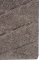 Bath Rug Cotton, 2 Piece Set, 34"x21" and 36"x24", Grey, Pattern Raised Diamond