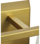 Vertex Collection Two-Light Brushed Gold Etched White Glass Bath Light