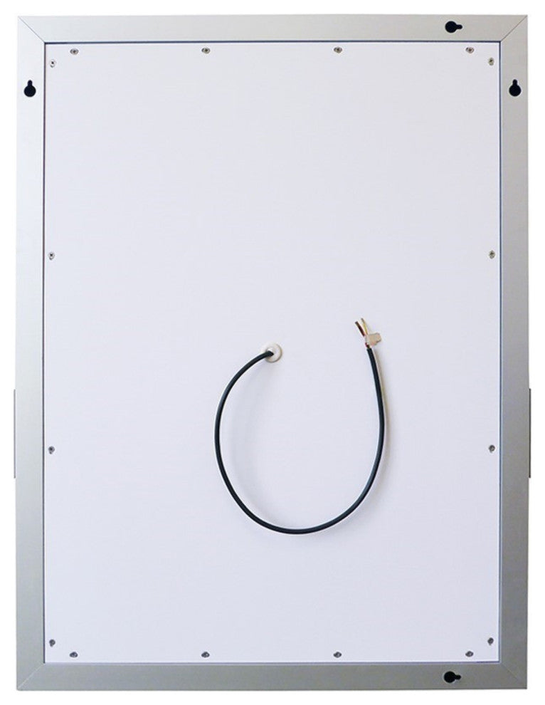 24" Rectangular Led Illuminated Mirror With Bluetooth Speaker