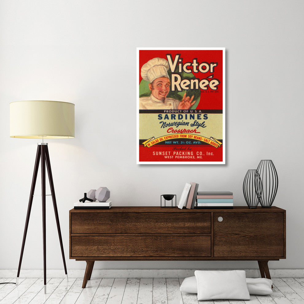 "Victor Renee Sardines" Digital Paper Print by Retrolabel, 35"x46"