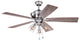 Clybourn 52-in LED Ceiling Fan Satin Nickel