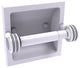 Clearview Recessed Toilet Paper Holder with Dotted Accents, Matte White