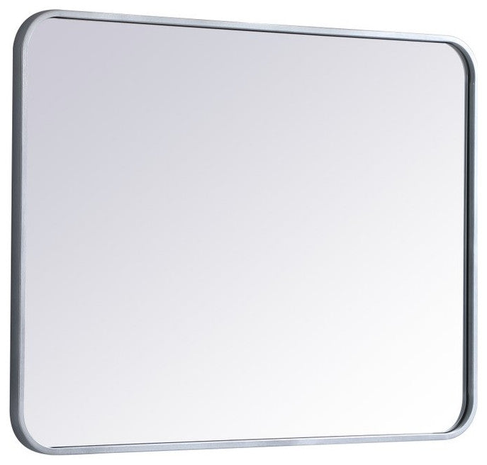 Elegant Decor MR802432S Soft Corner Metal Rectangular Mirror, 24"x32"