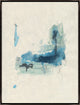 36x48 Splashes of Blue V, Framed Artwork, Espresso