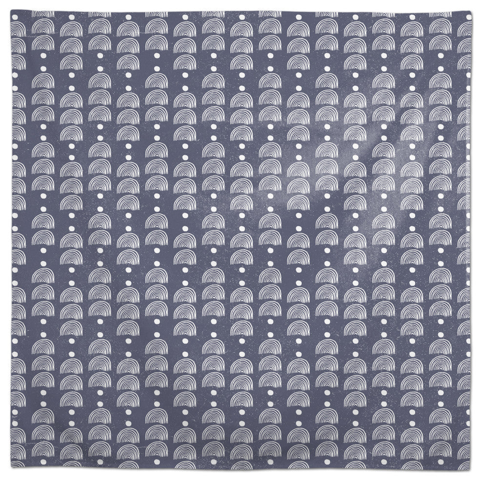 Rainbow Pattern Blue 4 58x58 Tablecloth