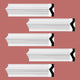 Crown Molding White Urethane Abbot Simple Design 5 Pieces Totaling 470" Length