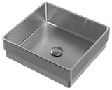 Noah Plus 10 Gauge Frame Squared Semi-Recessed Basin Set, Gunmetal