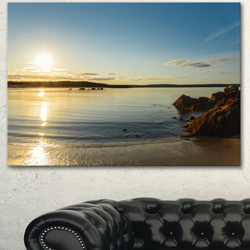 Carters Beach Nova Scotia Canada, Seashore Canvas Art Print, 60"x28"