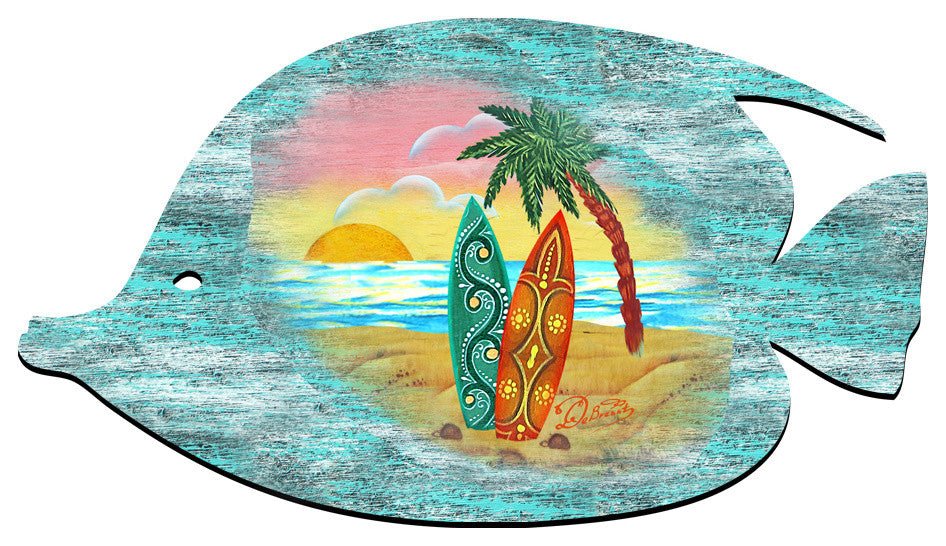 Fish Scenic Ornament, Set of 3