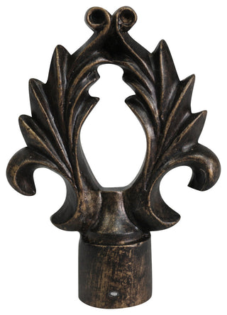 Calvinia Lamp Finial, 2 5/8" Tall, Antique Bronze
