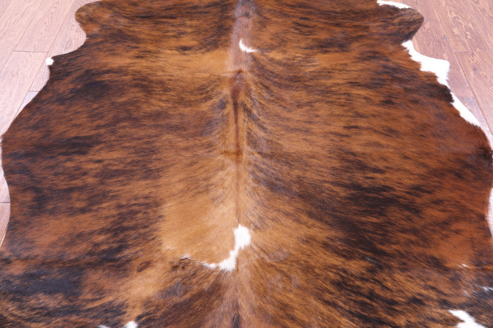 Brindle Natural Cowhide Rug 6' 10" X 5' 6" C1570