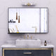 Large Rectangular Framed Wall Mount Bathroom Vanity Mirror, 40 X 30