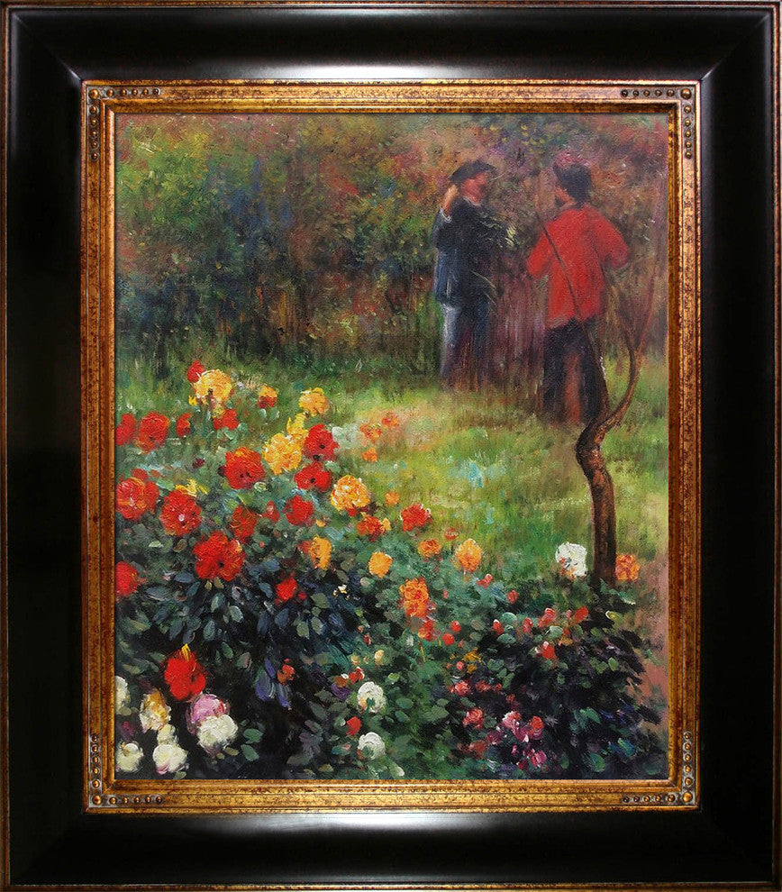 Garden in the Rue Cortot Montmartre, Opulent Frame 26" x 30"