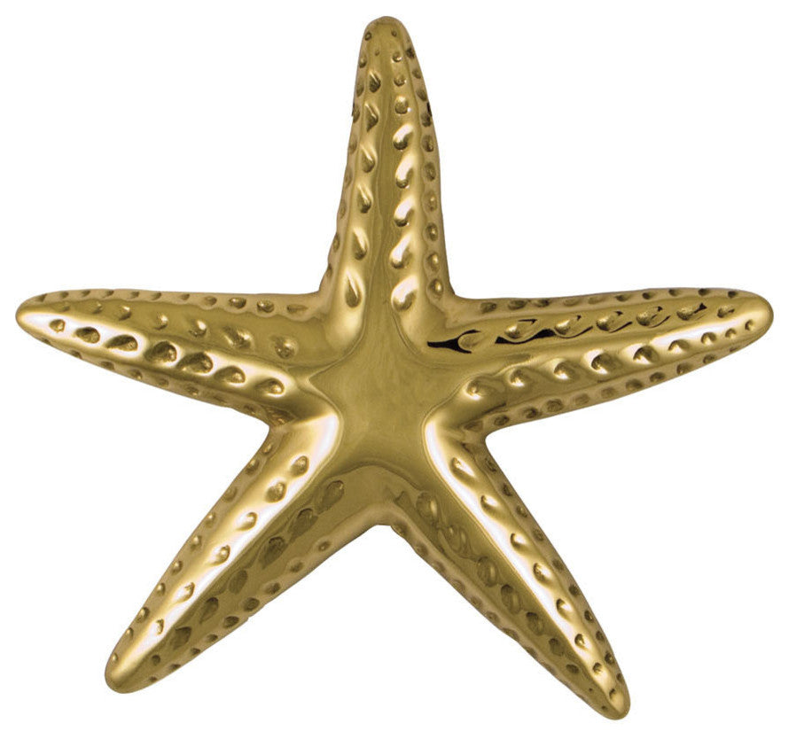 Starfish Door Knocker, Brass, Standard Size