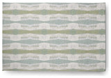 Geometric Stretch Print Soft Chenille Area Rug, Green, 4'x6'