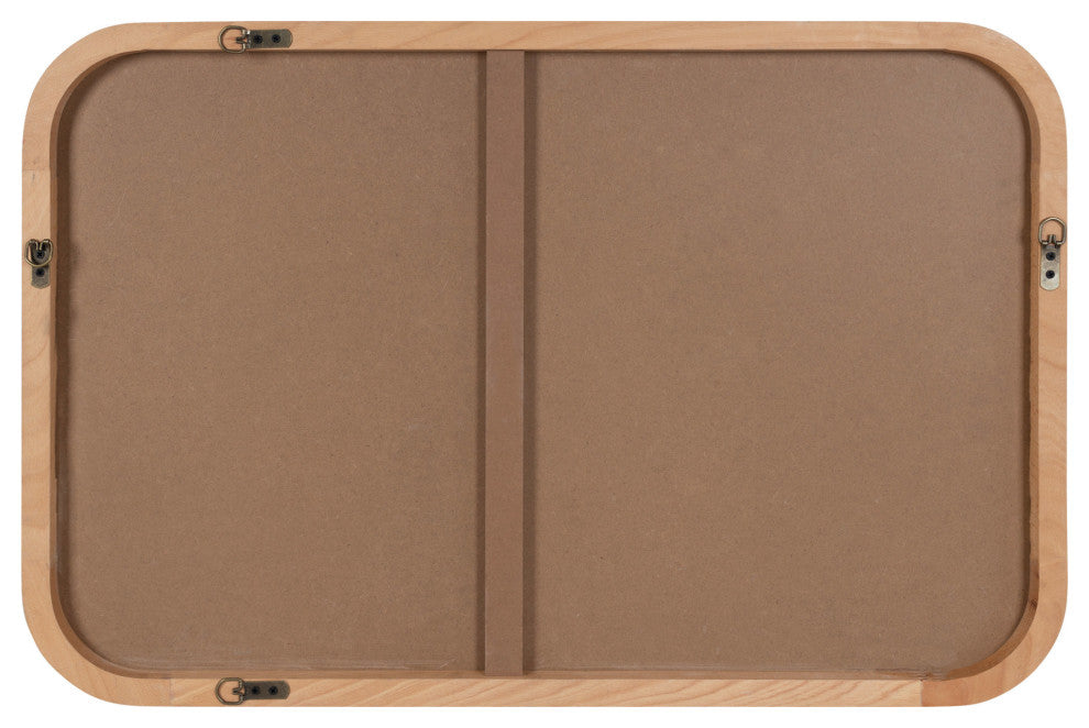 Nordlund Framed Wall Mirror, Natural 23x35