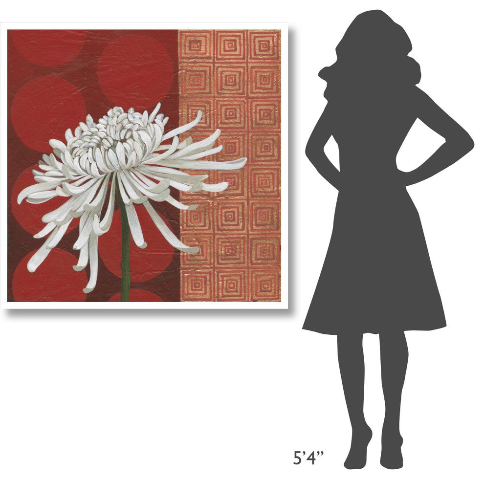 "Morning Chrysanthemum II" Digital Paper Print by Kathrine Lovell, 42"x42"