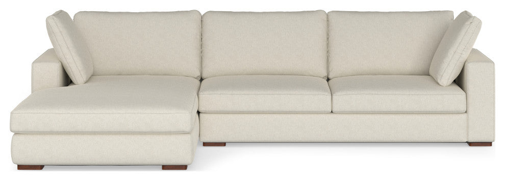 Charlie Left-Facing Sectional in Tightly Woven Performance Fabric