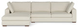 Charlie Left-Facing Sectional in Tightly Woven Performance Fabric