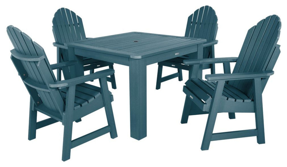Hamilton 5-Piece Square Dining Set, Nantucket Blue