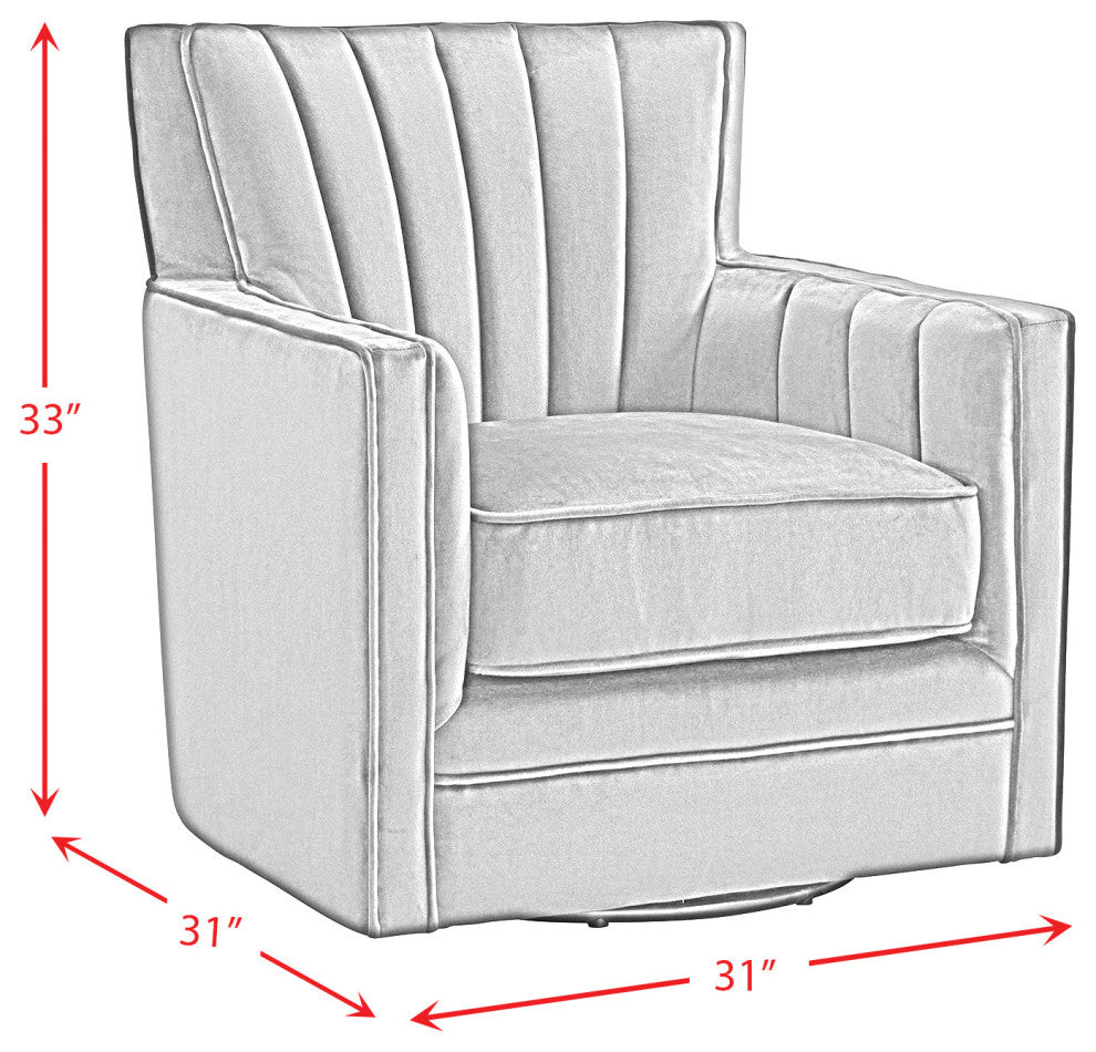 Picket House Furnishings Lawson Swivel Chair, Cobalt