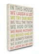 Stupell Industries In This House We Inspirational Art, 16"x20", Canvas Wall Art