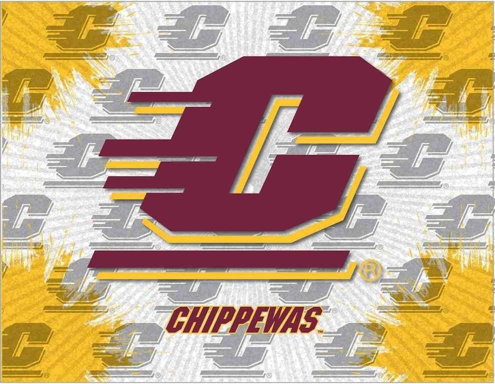 Central Michigan Logo Canvas