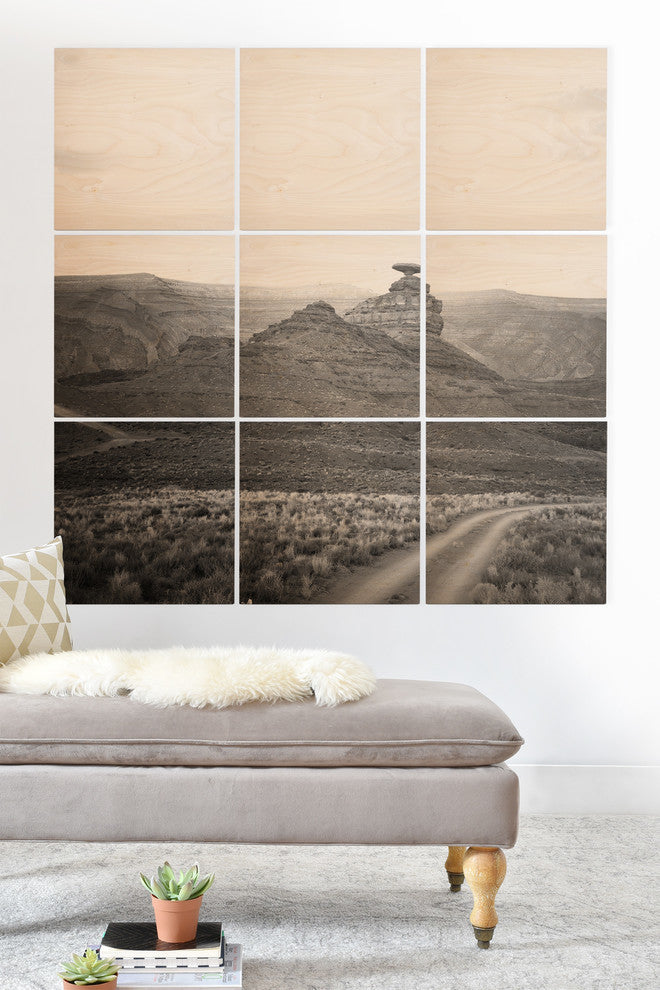 Deny Designs Catherine Mcdonald Desert Southwest Wood Wall Mural, 4'x4'