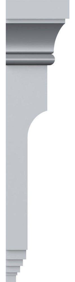 6"W x 2"D x 10 3/8"H Edwards Smooth Bracket