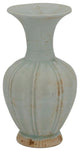 Celadon Fluted Balloon Vase