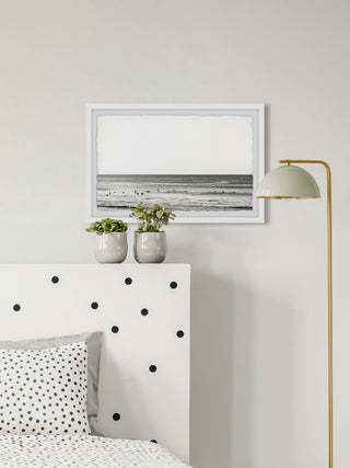 "Jumping Into the Waves" Framed Painting Print, 36x24