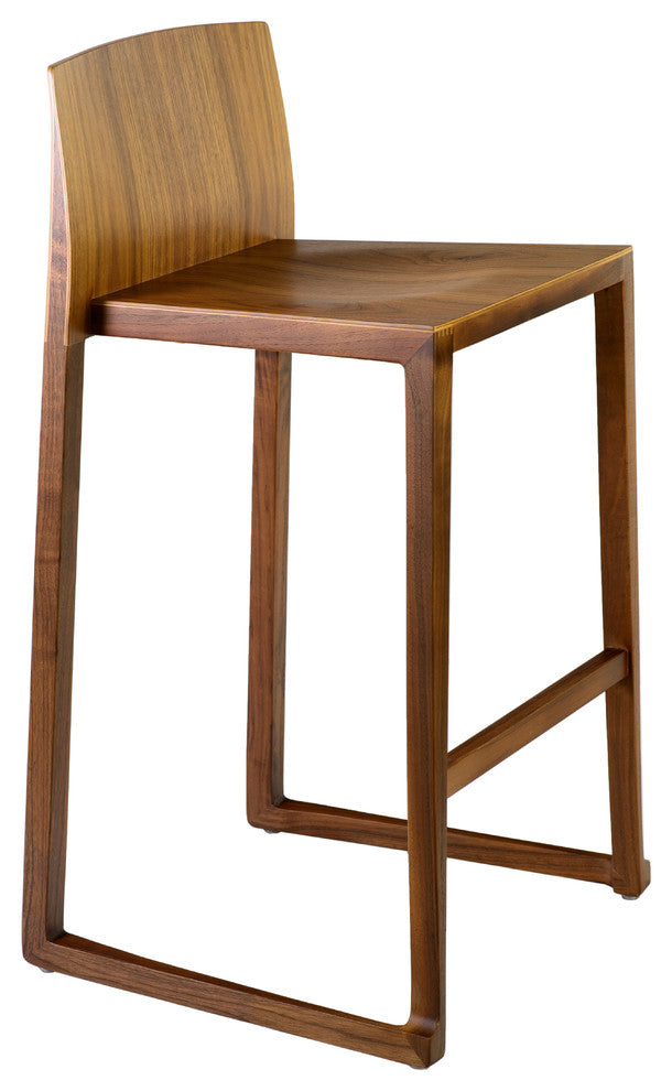 Hanna Counter Stool, 25.5" Seat Height, Walnut