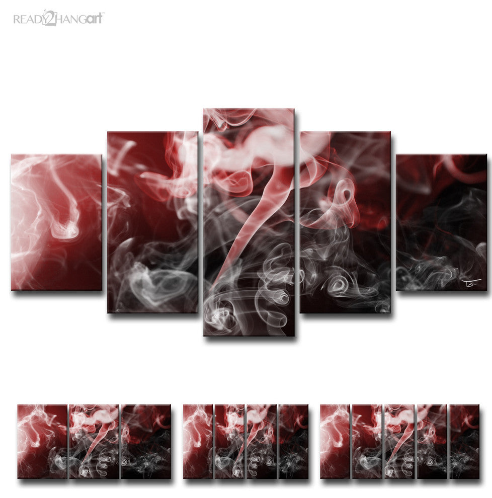 Ready2HangArt ''Glitzy Mist XLVI'' by Tristan Scott, 30"x60", 5 Piece Set