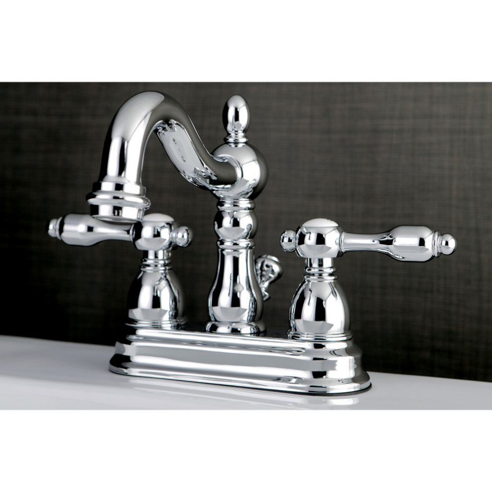 Kingston Brass 4" Centerset Bathroom Faucet, Polished Chrome