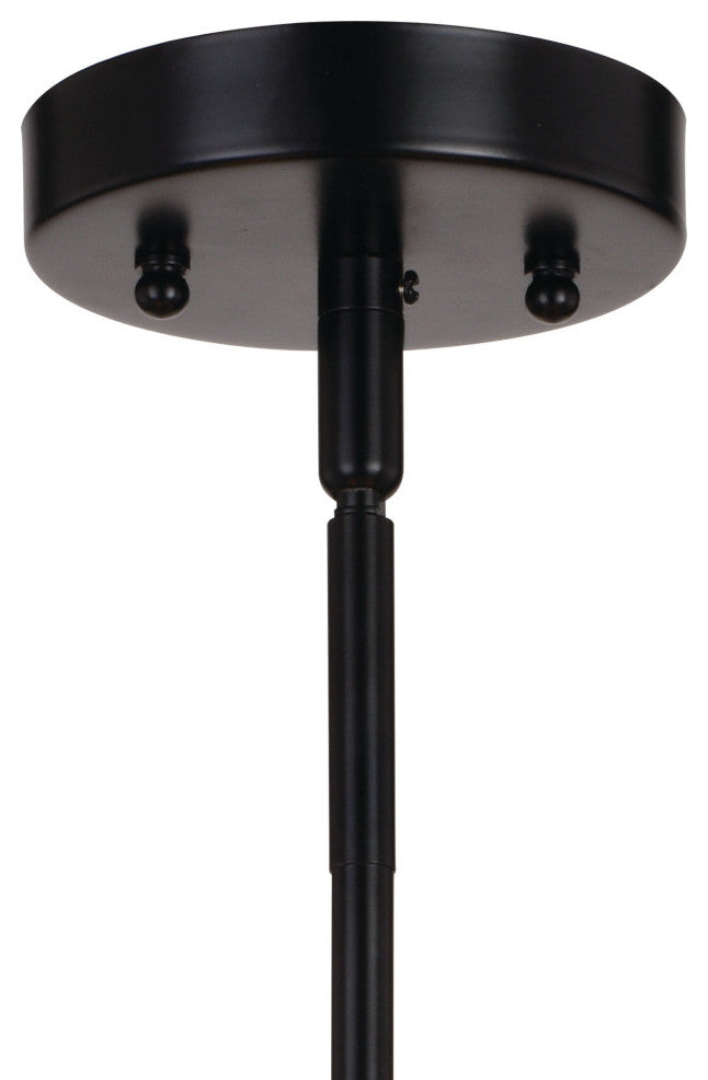 Nikko Mid-Century Modern Starburst Ceiling Light, Matte Black, 16"wx9.5"hx16"d