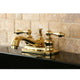 Kingston Brass 4" Centerset Bathroom Faucet, Polished Brass