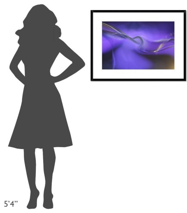 "Shapes Of Purple" Framed Digital Print by Heidi Westum, 32x24"